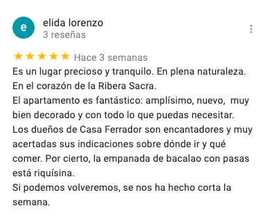 Opiniones sobre Casa Ferrador