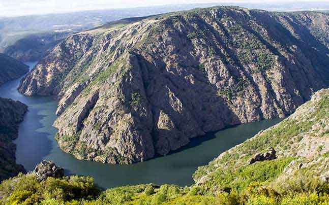 Cañones del Sil cerca de la casa rural Ferrador en la Riberia Sacra